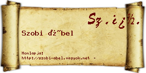 Szobi Ábel névjegykártya
