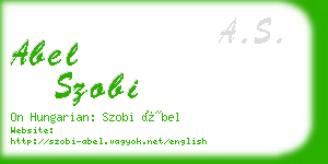 abel szobi business card